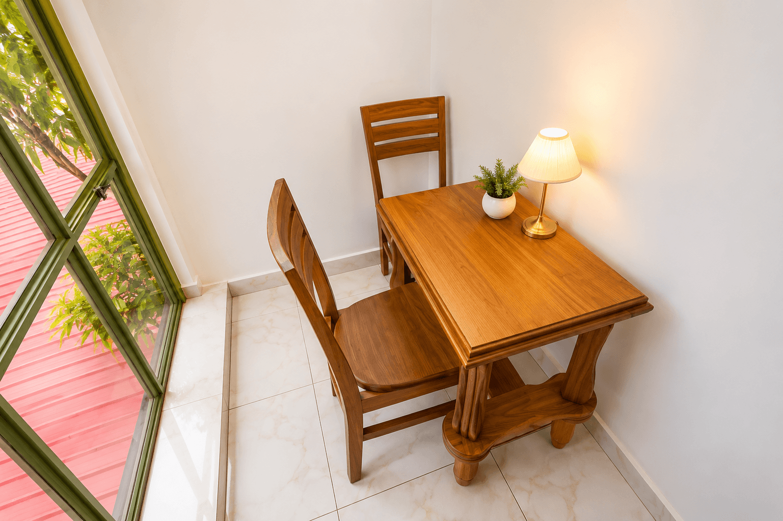 Balcony for twin room
